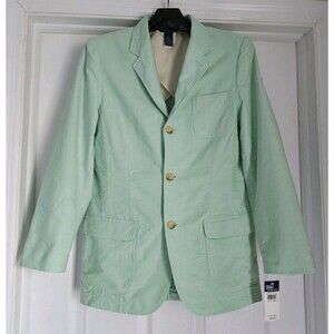 Vintage Polo Ralph Lauren Boys Sport Coat Green Cotton Blazer Jacket Youth L Y2K
